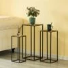 Brand new 💯 Vintiquewise Modern Nesting Display Tables Square Accent Side End Table, Set of 3 🔥 -End And Side Tables shop unnamed file 4401