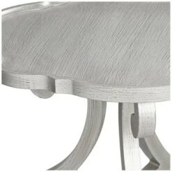 Best reviews of 💯 Crestview Collection Traditional Wood Round Accent Side End Table 26" Wide Silver Scalloped Tabletop for Living Room Home House 💯 -End And Side Tables shop unnamed file 4416