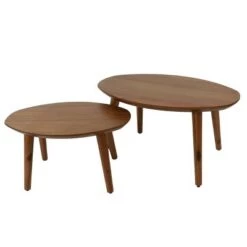 Deals ⌛ Decor Therapy Spoon Table Set Pecan - Décor Therapy 😍 -End And Side Tables shop unnamed file 442