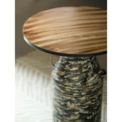 Coupon ✔️ Vintiquewise Antique Rustic Round Milk Can Side Table Farmhouse Milk Jug End Table ✔️ -End And Side Tables shop unnamed file 4442