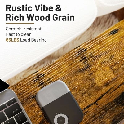 Buy π₯ Costway 2PCS Industrial End Side Table Nightstand with Mesh Holder Rustic Brown β 7 Buy π₯ Costway 2PCS Industrial End Side Table Nightstand with Mesh Holder Rustic Brown β - Image 5