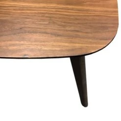 Flash Sale ⌛ Emerald Home Wallace & Bay Simplicity 19.75 Inch Walnut Scandinavian Style Square Accent Side End Table with Curved Top and Round Slanted Legs (2 Pack) 🎉 -End And Side Tables shop unnamed file 4460