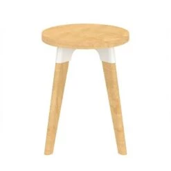 Best Pirce 🎁 Safco RESENDTNA 14 Inch Diameter Resi Small Maple Accent Coffee Side Corner Sofa Living Room Office Lounge Bedside Nightstand End Table, Natural 🎉