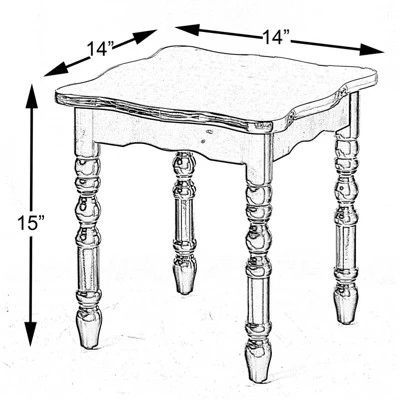 Deals π Fabulaxe Square Wooden Side Table, Living Room Accent End Table π 6 Deals π Fabulaxe Square Wooden Side Table, Living Room Accent End Table π - Image 4