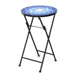 Cheapest 😉 Costway Folding Mosaic Side Table Accent Table Bistro End Table ⌛ -End And Side Tables shop unnamed file 4505