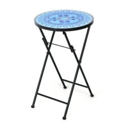 Cheapest 😉 Costway Folding Mosaic Side Table Accent Table Bistro End Table ⌛ -End And Side Tables shop unnamed file 4506