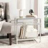 New 👍 Hanzel Glass Side Table Silver Leaf - Safavieh 🥰 -End And Side Tables shop unnamed file 4559