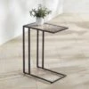 Brand new 🛒 Teal Island Designs Coastal Black Rectangular Accent Side End Table 19 3/4" x 12" White Brown Mosaic Tabletop for Living Room Home ✨ -End And Side Tables shop unnamed file 4584