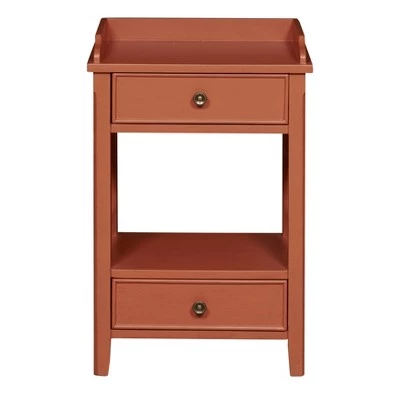 Top 10 β 2 Drawer X Side End Table - HomeFare Clay π 4 Top 10 β 2 Drawer X Side End Table - HomeFare Clay π - Image 2