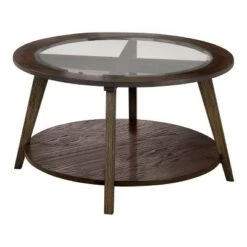 Brand new ✨ 2pc Nicolina Coffee Table Set Dark Oak - miBasics 💯 -End And Side Tables shop unnamed file 461