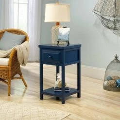 Coupon 🛒 Cottage Road Side Table - Indigo Blue - Sauder 🛒 -End And Side Tables shop unnamed file 4653
