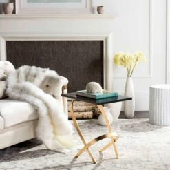 Best reviews of π Dovie Side Table - Gold / Black - Safavieh π