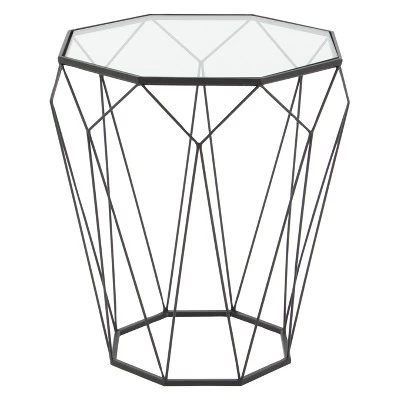 Brand new π€© Metal and Glass Octagonal Side Table Dark Gray - Olivia & May π 3 Brand new π€© Metal and Glass Octagonal Side Table Dark Gray - Olivia & May π