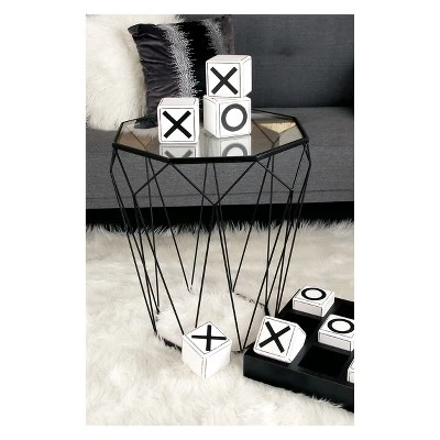 Brand new π€© Metal and Glass Octagonal Side Table Dark Gray - Olivia & May π 4 Brand new π€© Metal and Glass Octagonal Side Table Dark Gray - Olivia & May π - Image 2