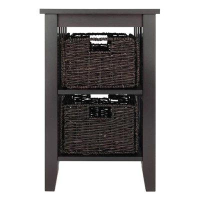 Best Sale β€οΈ Morris Side Table with Baskets Espresso/Chocolate - Winsome π 3 Best Sale β€οΈ Morris Side Table with Baskets Espresso/Chocolate - Winsome π