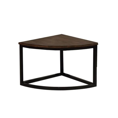 Hot Sale π Set of 4 Arcadia Acacia Wood Round Wedge Tables Dark Brown - Alaterre Furniture π 4 Hot Sale π Set of 4 Arcadia Acacia Wood Round Wedge Tables Dark Brown - Alaterre Furniture π - Image 2