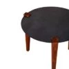 Hot Sale ⭐ 20" Round Metal Top Side End Table with Tapered Legs Brown/Black - The Urban Port 👏 -End And Side Tables shop unnamed file 4751