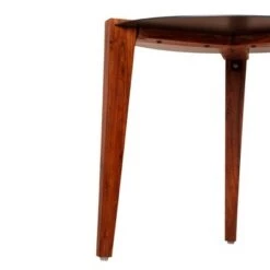 Hot Sale ⭐ 20" Round Metal Top Side End Table with Tapered Legs Brown/Black - The Urban Port 👏 -End And Side Tables shop unnamed file 4754