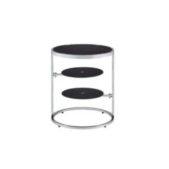 Best Pirce ✔️ Lynch Side Table Black/Chrome - Acme Furniture 🥰 -End And Side Tables shop unnamed file 4771
