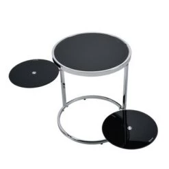 Best Pirce ✔️ Lynch Side Table Black/Chrome - Acme Furniture 🥰 -End And Side Tables shop unnamed file 4772