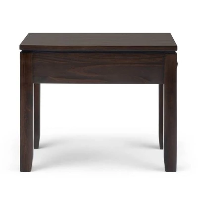 Budget π 14" Essex Narrow Side Table Mahogany Brown - WyndenHall π 8 Budget π 14" Essex Narrow Side Table Mahogany Brown - WyndenHall π - Image 6
