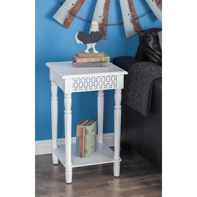 New β Olivia & May Wooden Square Side Table White - Olivia & May π₯ 4 New β Olivia & May Wooden Square Side Table White - Olivia & May π₯ - Image 2