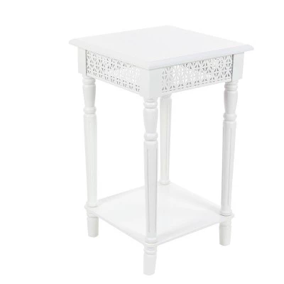 New β Olivia & May Wooden Square Side Table White - Olivia & May π₯ 5 New β Olivia & May Wooden Square Side Table White - Olivia & May π₯ - Image 3