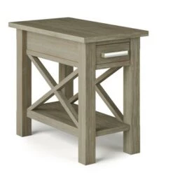 Discount ✔️ 14" Waterloo Narrow Side Table - Wyndenhall Distressed Gray 🛒 -End And Side Tables shop unnamed file 4814