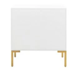 Discount ⌛ Sylvie 1 Drawer Side Table White/Gold - Safavieh 😀 -End And Side Tables shop unnamed file 4856