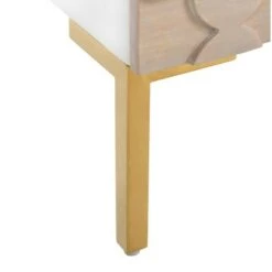 Discount ⌛ Sylvie 1 Drawer Side Table White/Gold - Safavieh 😀 -End And Side Tables shop unnamed file 4860