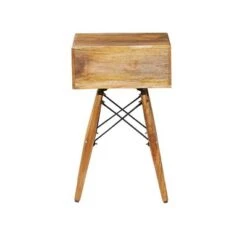 Outlet 🥰 Olivia & May Mango Wood Side Table Brown - Olivia & May 🌟 -End And Side Tables shop unnamed file 4884