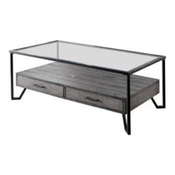Discount ⌛ 2pc Citadel Coffee Table Set Gray - miBasics 💯 -End And Side Tables shop unnamed file 489