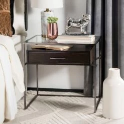 Budget π€© Caelan Glass Side Table Dark Brown - Safavieh π― 12 Budget π€© Caelan Glass Side Table Dark Brown - Safavieh π― -End And Side Tables shop unnamed file 4890