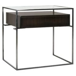 Budget π€© Caelan Glass Side Table Dark Brown - Safavieh π― 16 Budget π€© Caelan Glass Side Table Dark Brown - Safavieh π― -End And Side Tables shop unnamed file 4894