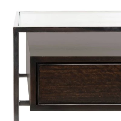 Budget π€© Caelan Glass Side Table Dark Brown - Safavieh π― 10 Budget π€© Caelan Glass Side Table Dark Brown - Safavieh π― - Image 8