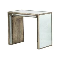 Best reviews of 🧨 A&B Home Set of 2 Waverly Mirrored Nested Side Tables Mirrored/Brown - A&B Home 🤩 -End And Side Tables shop unnamed file 49