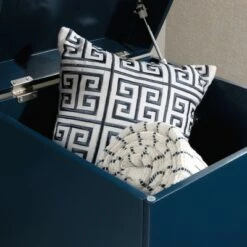 Flash Sale 💯 Vista Key Storage Side Table Navy Blue - Sauder 🤩 -End And Side Tables shop unnamed file 4947