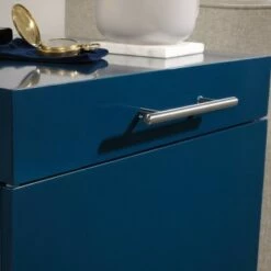 Flash Sale 💯 Vista Key Storage Side Table Navy Blue - Sauder 🤩 -End And Side Tables shop unnamed file 4950