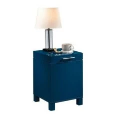 Flash Sale 💯 Vista Key Storage Side Table Navy Blue - Sauder 🤩 -End And Side Tables shop unnamed file 4953