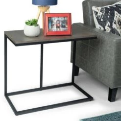 Wholesale 😍 28" Hubbard Wide C Side Table Warm Gray - WyndenHall ⭐