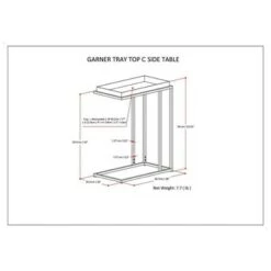 Cheapest 😍 18" Morton Tray Top C Side Table Black - WyndenHall 👍 -End And Side Tables shop unnamed file 5015