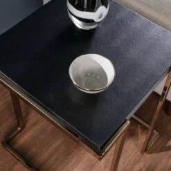 Best Pirce 🔥 Sanlos Side Table Black/Champagne - Aiden Lane 😀 -End And Side Tables shop unnamed file 5081