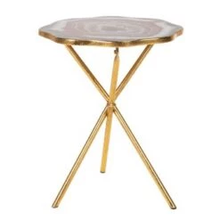 Best reviews of ⌛ Celeste Faux Agate Side Table - Safavieh Multi Blue & Maroon/gold 🔔 -End And Side Tables shop unnamed file 5106