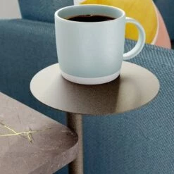 Cheapest ⌛ Radial Faux Stone Top Side Table Umber Wood - Sauder 🌟 -End And Side Tables shop unnamed file 5122