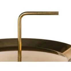 Budget 🎁 Apollo Round Brass Top Side Table - Brass/Marble - Safavieh 💯