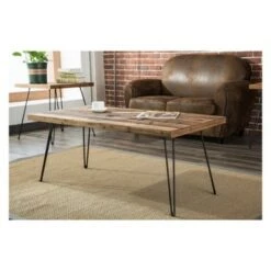 Wholesale 😉 3pc East Foldable Table Set Brown - Crawford & Burke ✨ -End And Side Tables shop unnamed file 515