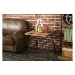 Wholesale 😉 3pc East Foldable Table Set Brown - Crawford & Burke ✨ -End And Side Tables shop unnamed file 517