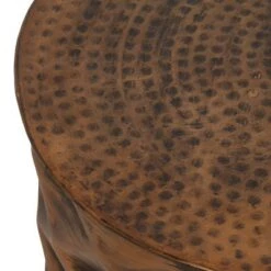 Hot Sale 🥰 Massie Modern Glam Handcrafted Diamond Pattern Aluminum Side Table - Christopher Knight Home Antique Brass 🛒 -End And Side Tables shop unnamed file 5172