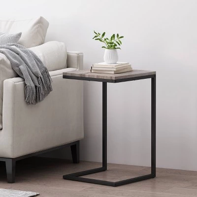 Top 10 βοΈ Winfough Modern Industrial C Shaped Side Table Gray/Black - Christopher Knight Home π 3 Top 10 βοΈ Winfough Modern Industrial C Shaped Side Table Gray/Black - Christopher Knight Home π