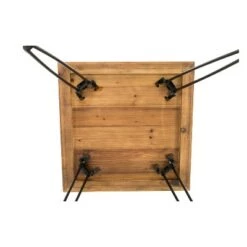 Wholesale 😉 3pc East Foldable Table Set Brown - Crawford & Burke ✨ -End And Side Tables shop unnamed file 523